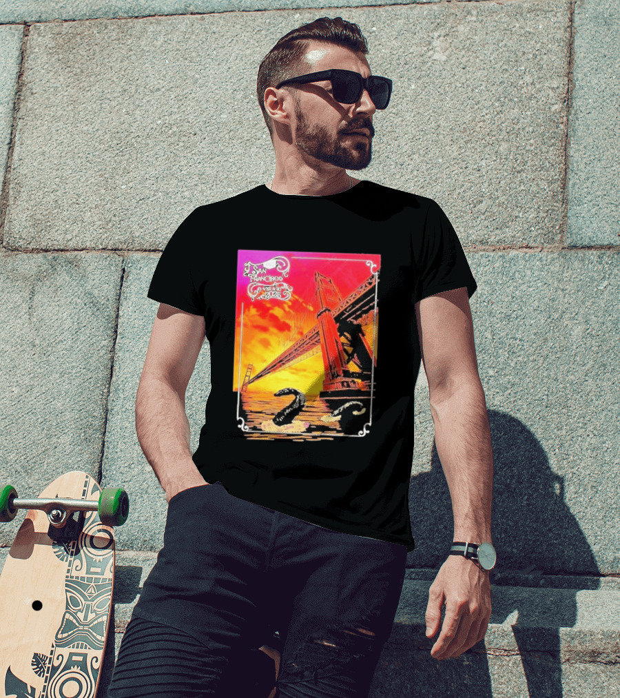 Phish The Spring Tour 2025 Bill Graham Civic Auditorium San Francisco April 22nd 23rdBridge T-Shirt