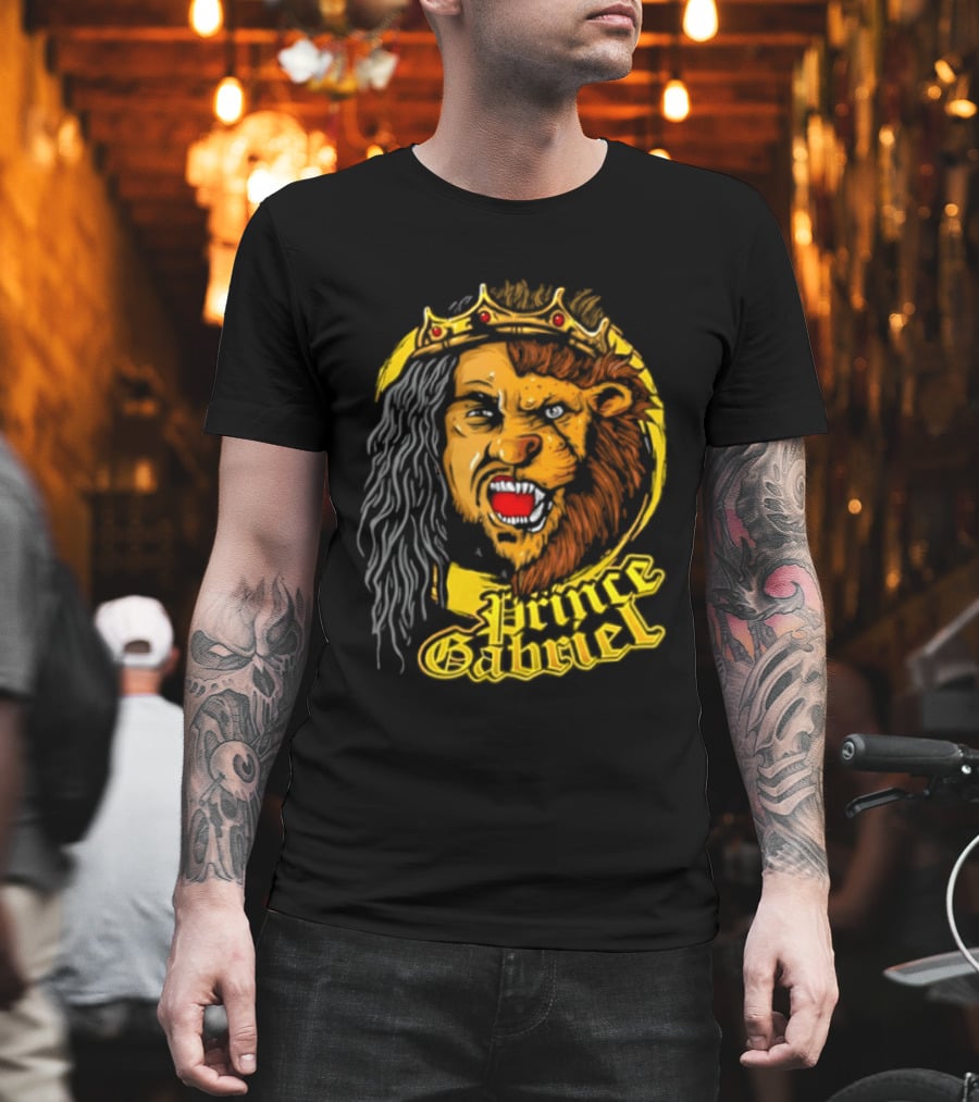 Prince Gabriel Regal Lion Face Crown Majesty T-Shirt