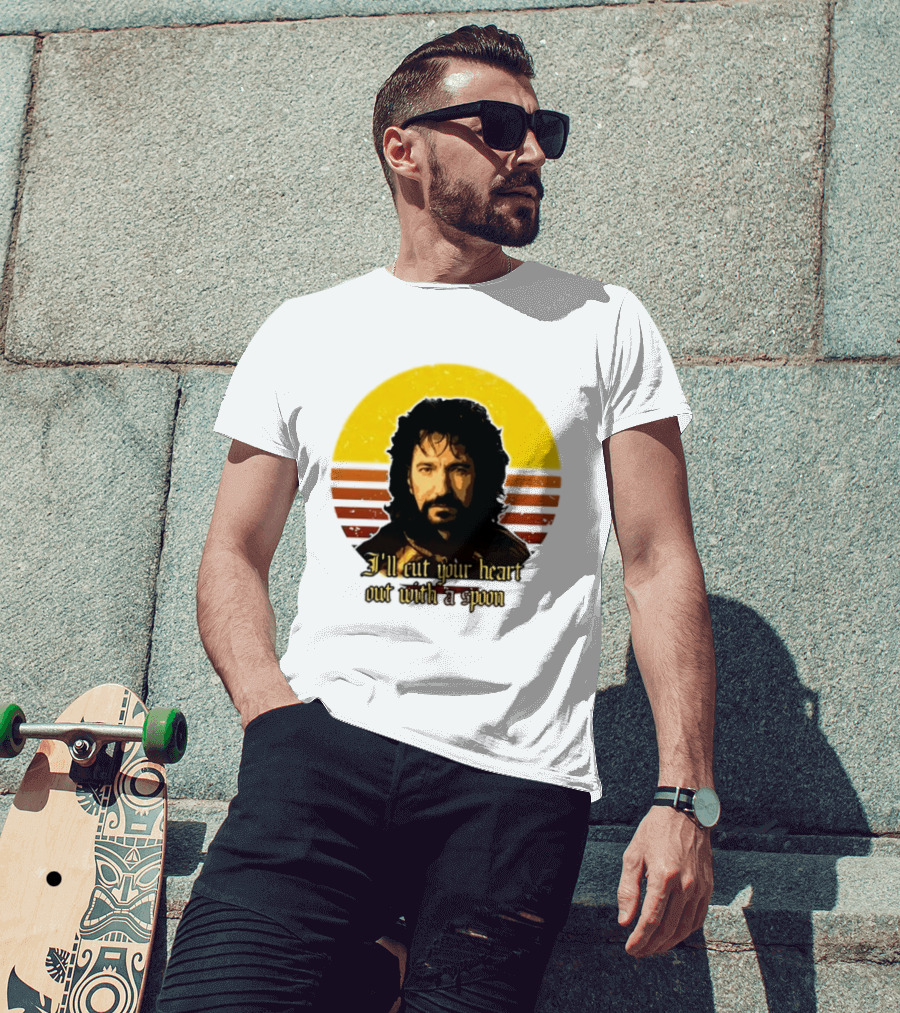 Alan Rickman I'll Cut Your Heart Out With A Spoon T-Shirt
