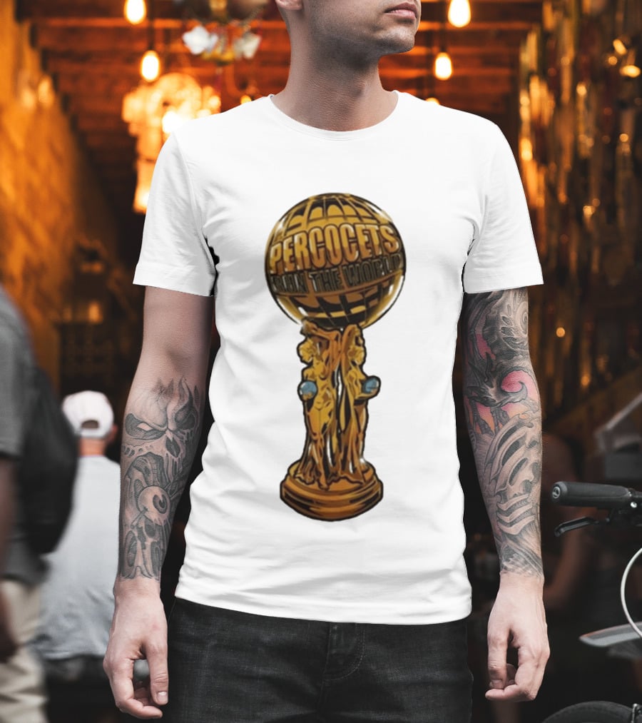 Percocets Run The World Trophy Statue T-Shirt