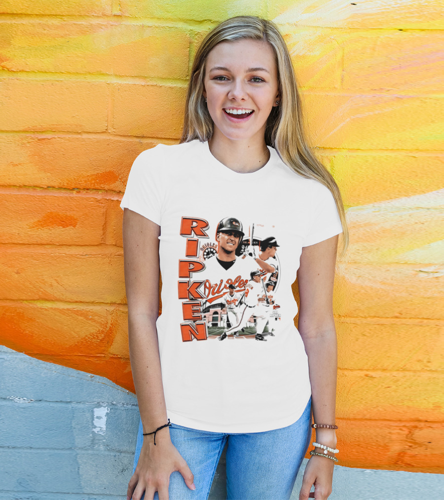 Ripken Baltimore Orioles MLB 2026 Collage Baseball Themed Fan Wear T-Shirt