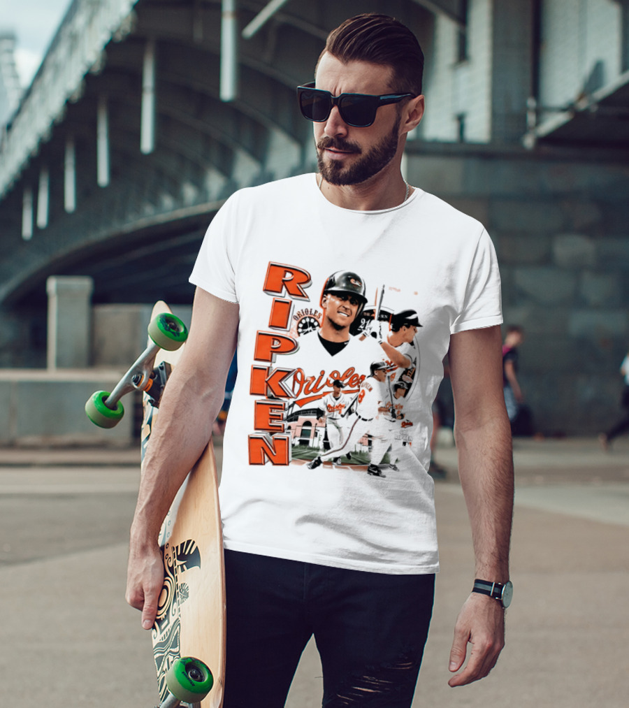 Ripken Baltimore Orioles MLB 2026 Collage Baseball Themed Fan Wear T-Shirt