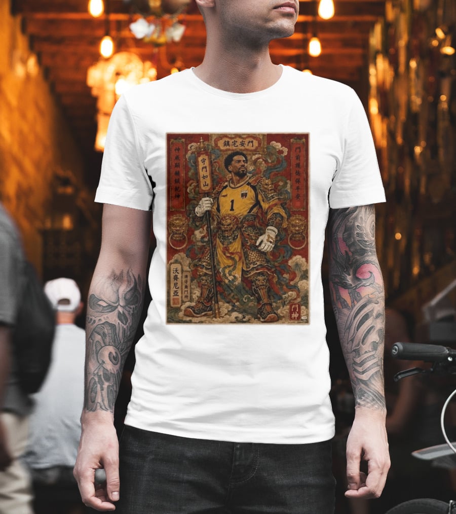 Cape Verde Goalkeeper Vozninha Door God Guardian T-Shirt