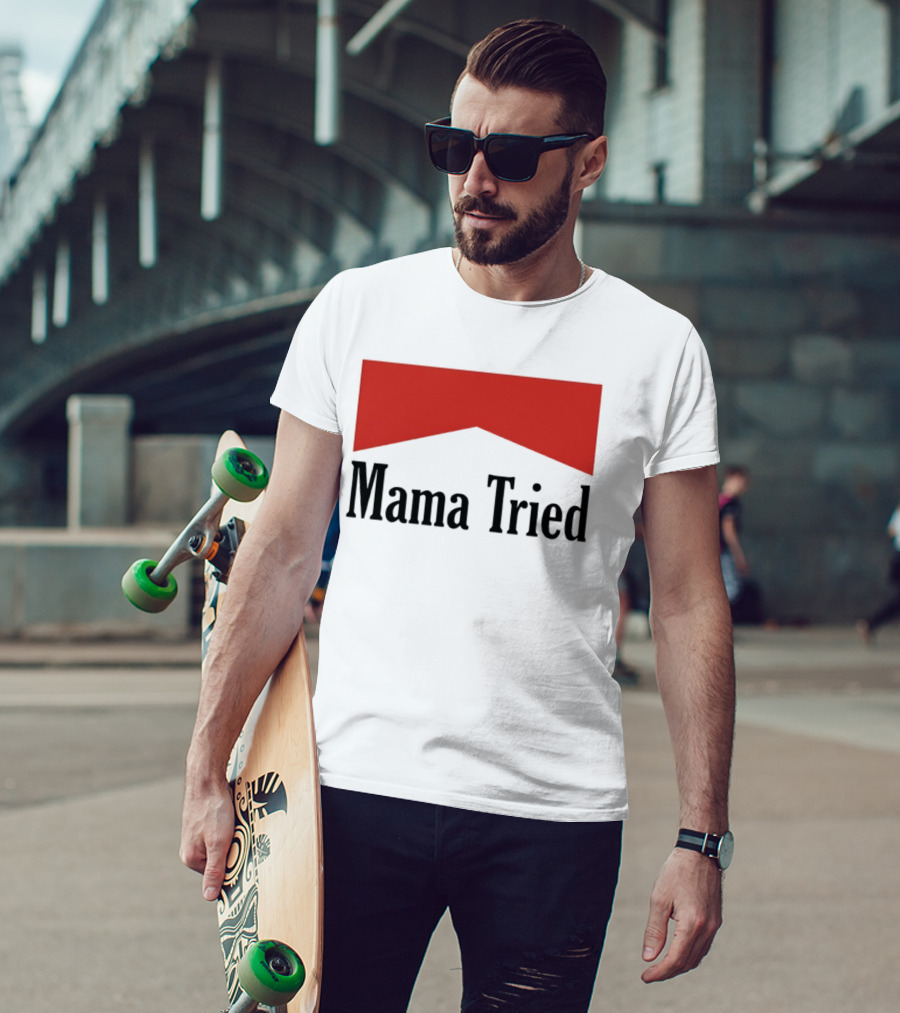 Mama Tried Red Chevron T-Shirt
