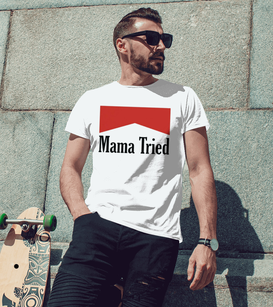 Mama Tried Red Chevron T-Shirt