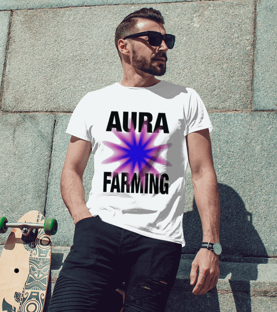 Farming Aura Starburst Energy Visual T-Shirt