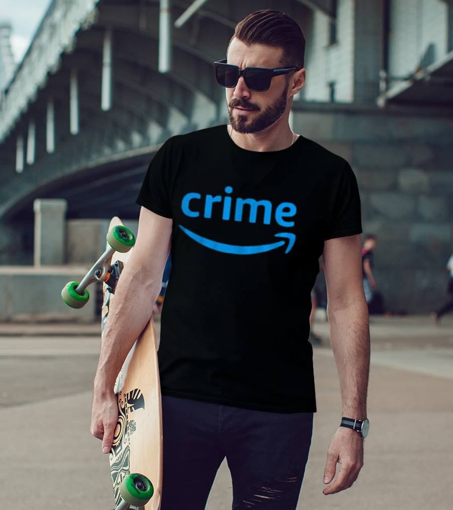 Amazon Prime Crime Parody Oversized T-Shirt