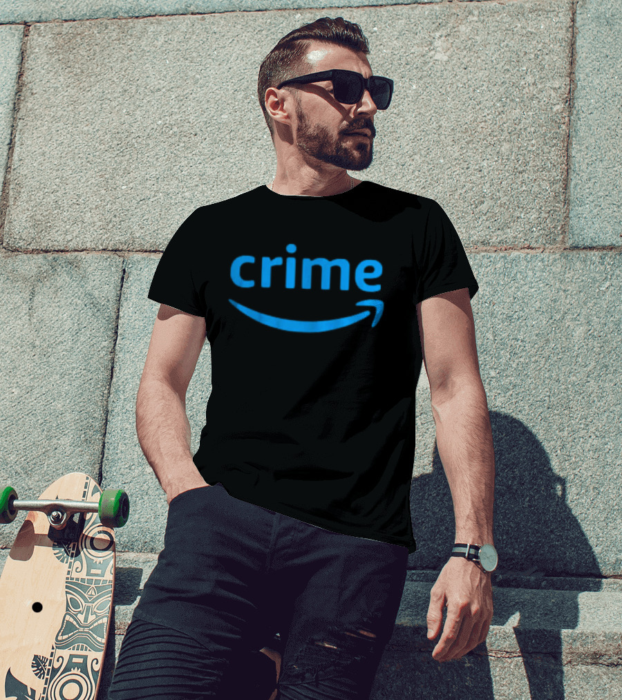 Amazon Prime Crime Parody Oversized T-Shirt