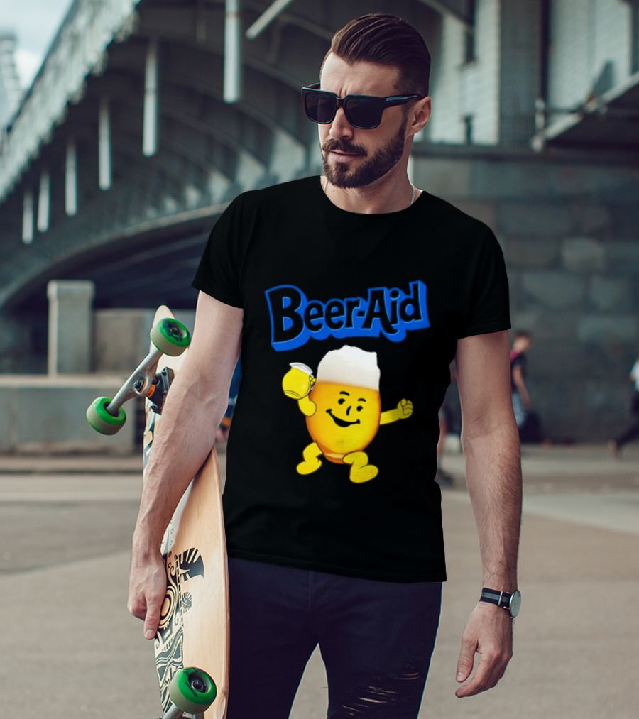 Beer Aid Kool Aid Beer Alcohol Party Humor T-Shirt