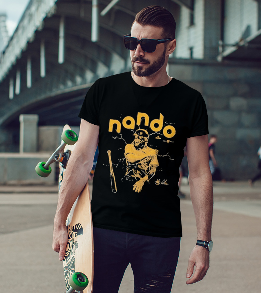 Nando Fernando Tatís Jr. San Diego Padres Baseball Player With Bat T-Shirt