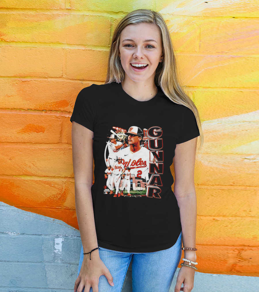 Gunnar Henderson Baltimore Orioles MLB 2026 Collage T-Shirt