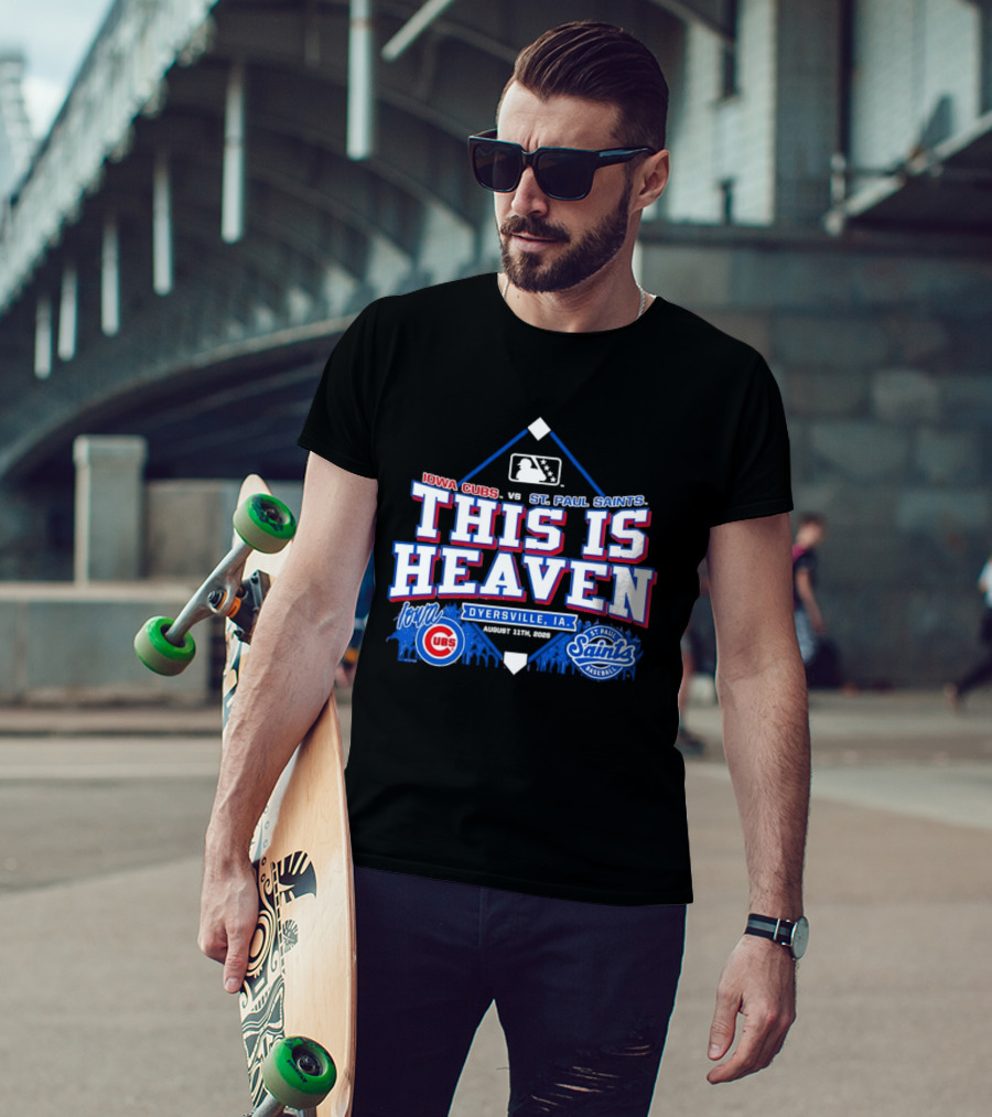 Iowa Cubs Vs St. Paul Saints Dyersville IA This Is Heaven August 2023 T-Shirt