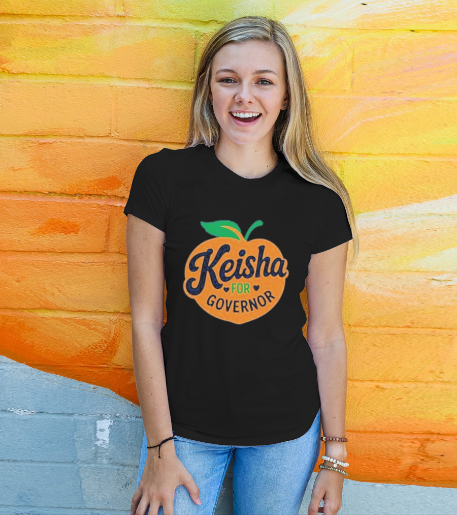 Keisha For Governor Peach T-Shirt