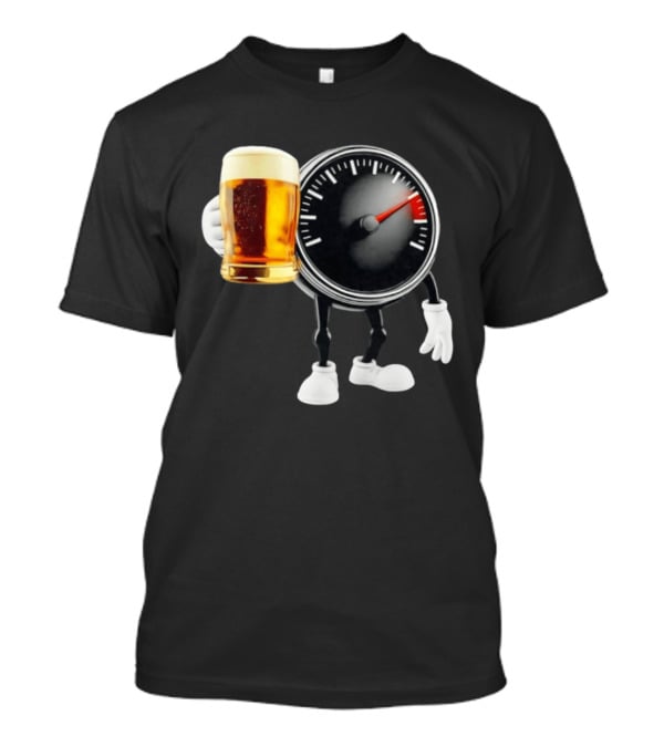Speedometer Beer Gauge Fun Drinking Meter T-Shirt