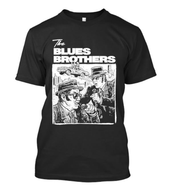 The Blues Brothers John Belushi Dan Aykroyd Classic Movie Scene Iconic Moment T-Shirt