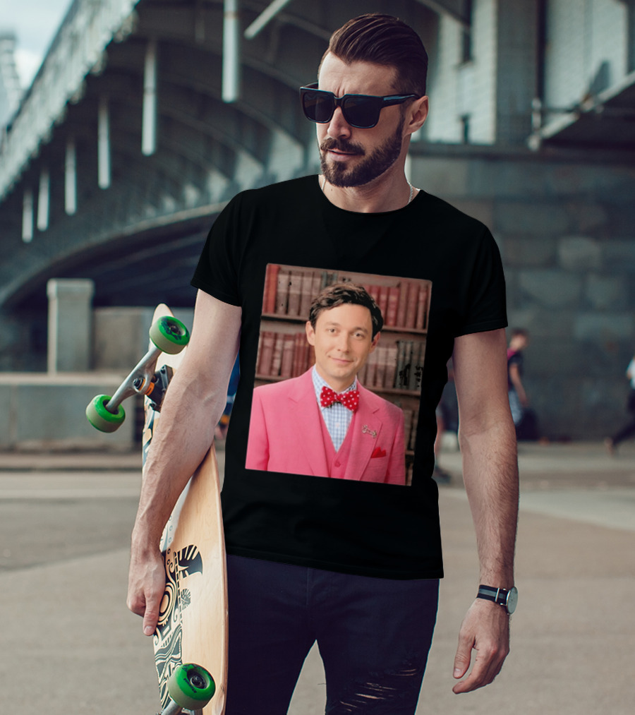 Pinky Herman Jon Ossoff Bow Tie Suit T-Shirt