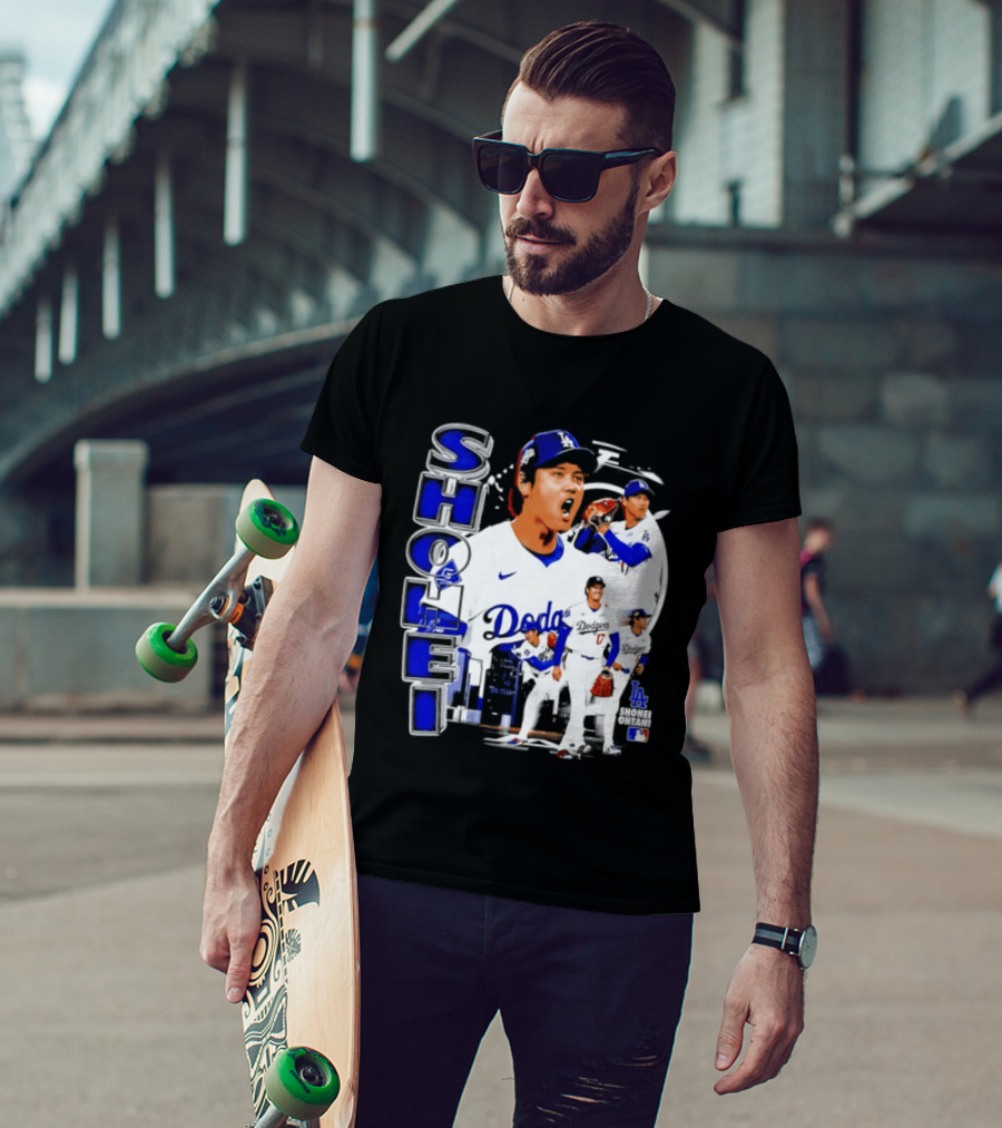 Shohei Ohtani Los Angeles Dodgers MLB 2026 Dodgers Collage T-Shirt