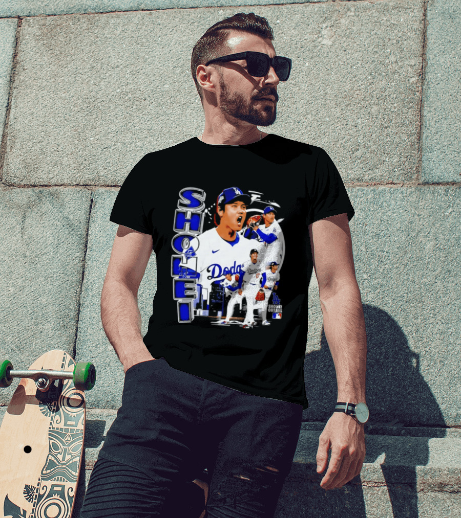 Shohei Ohtani Los Angeles Dodgers MLB 2026 Dodgers Collage T-Shirt