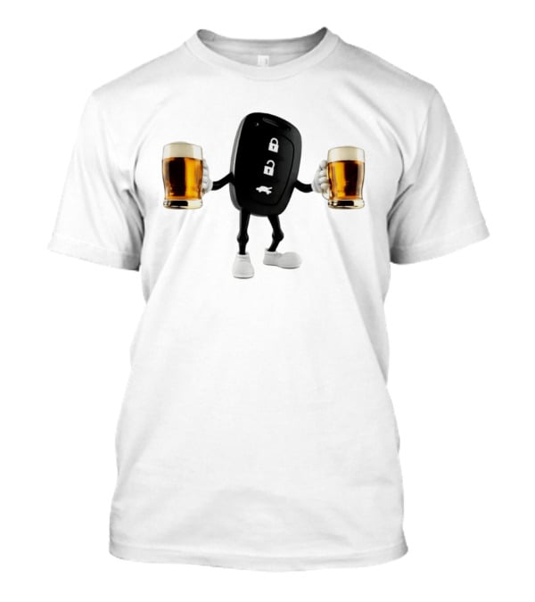 Car Keys Beer S Lock Unlock Funny Meme T-Shirt