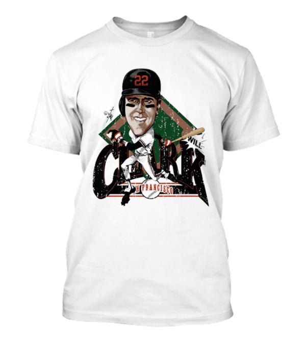 Will Clark San Francisco Giants 22 Bruce Stark Caricature T-Shirt