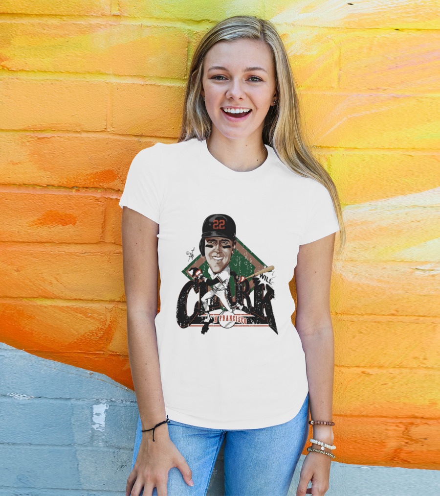 Will Clark San Francisco Giants 22 Bruce Stark Caricature T-Shirt