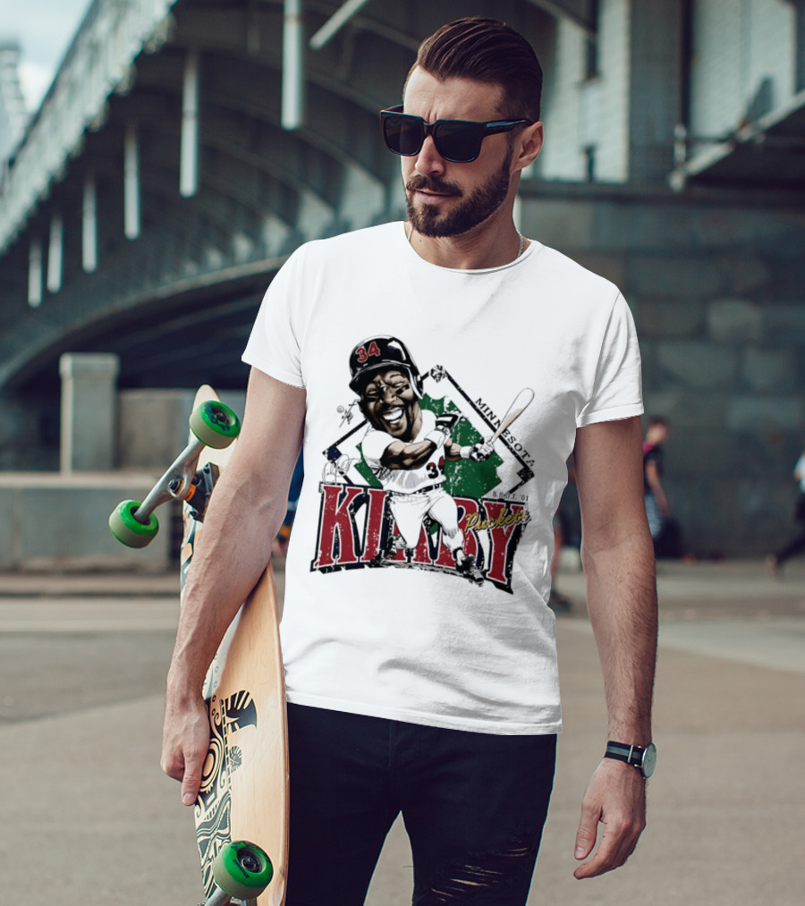 Kirby Puckett Minnesota Twins Bruce Stark Caricature Vintage Sports T-Shirt