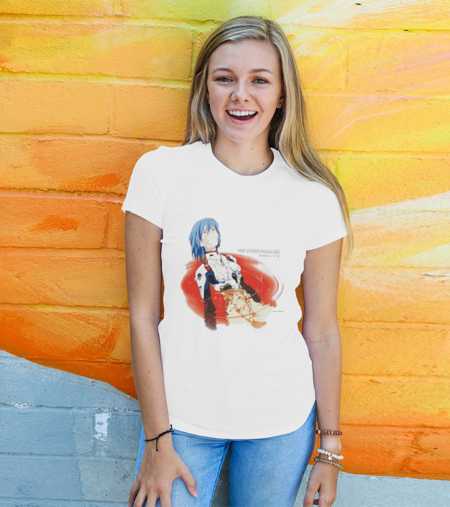 Rei Ayanami Neon Genesis Evangelion Genesis 0 12 Plugsuit Floating Red Liquid Scene T-Shirt