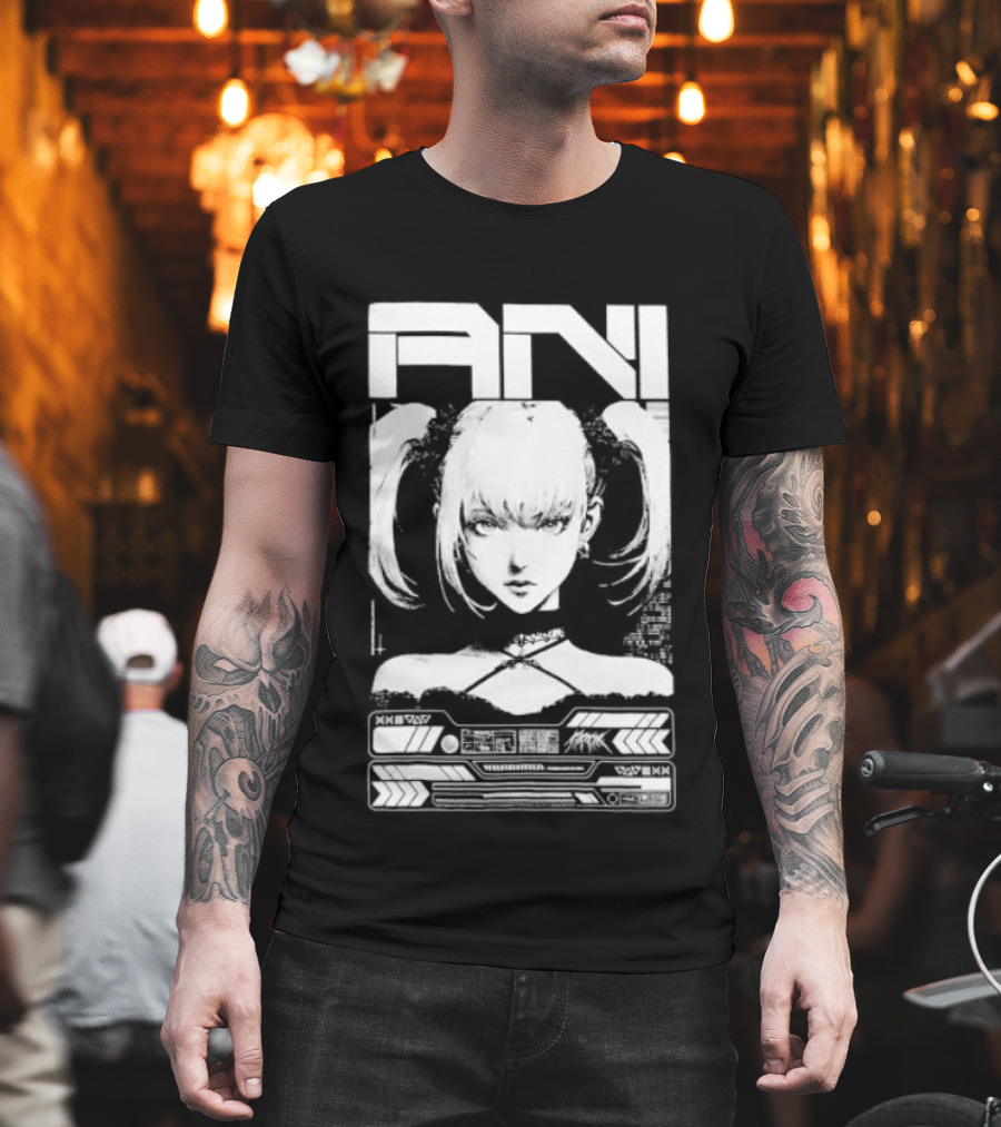 EN MANGA Anime Girl Cyberpunk Aesthetic Techwear T-Shirt