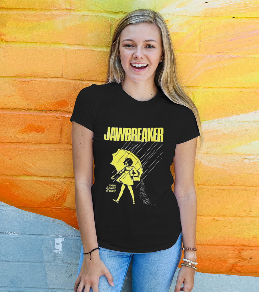 Jawbreaker When It Pains It Roars 2025 Japan Autumn Umbrella Girl T-Shirt
