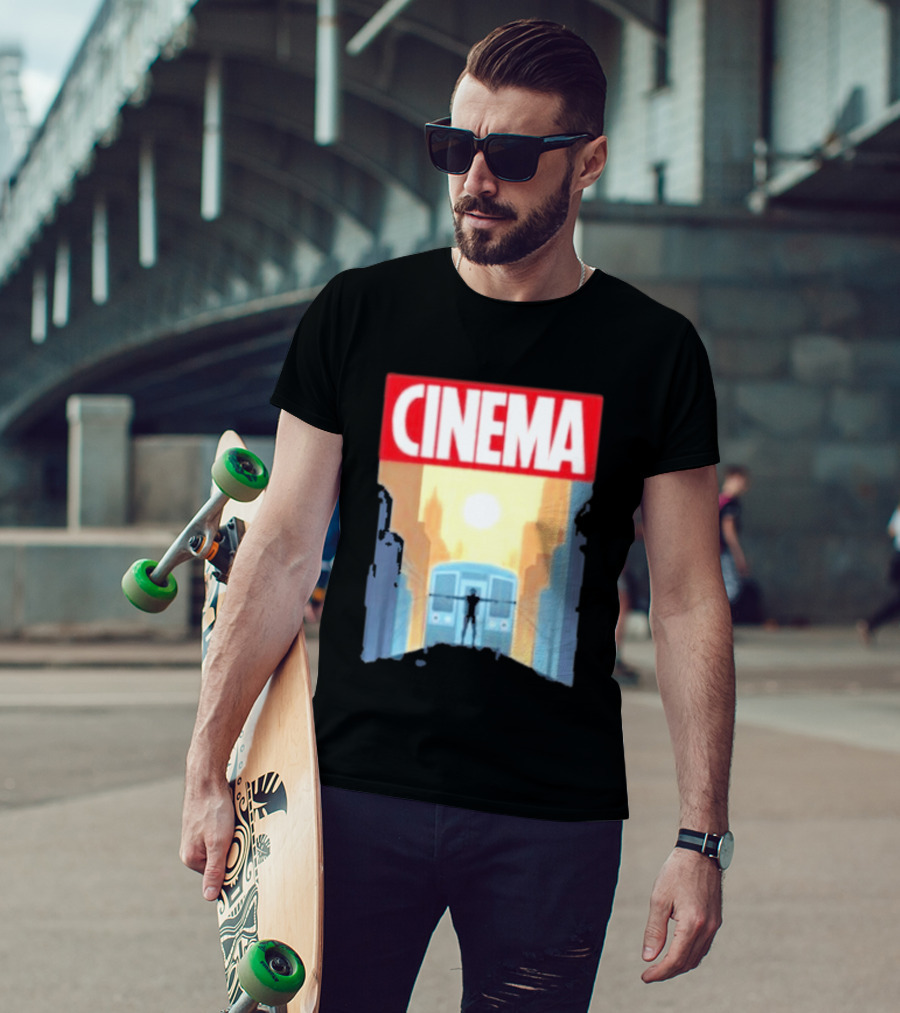 Screencrush Cinema Spidey Subway Sunset Scene T-Shirt