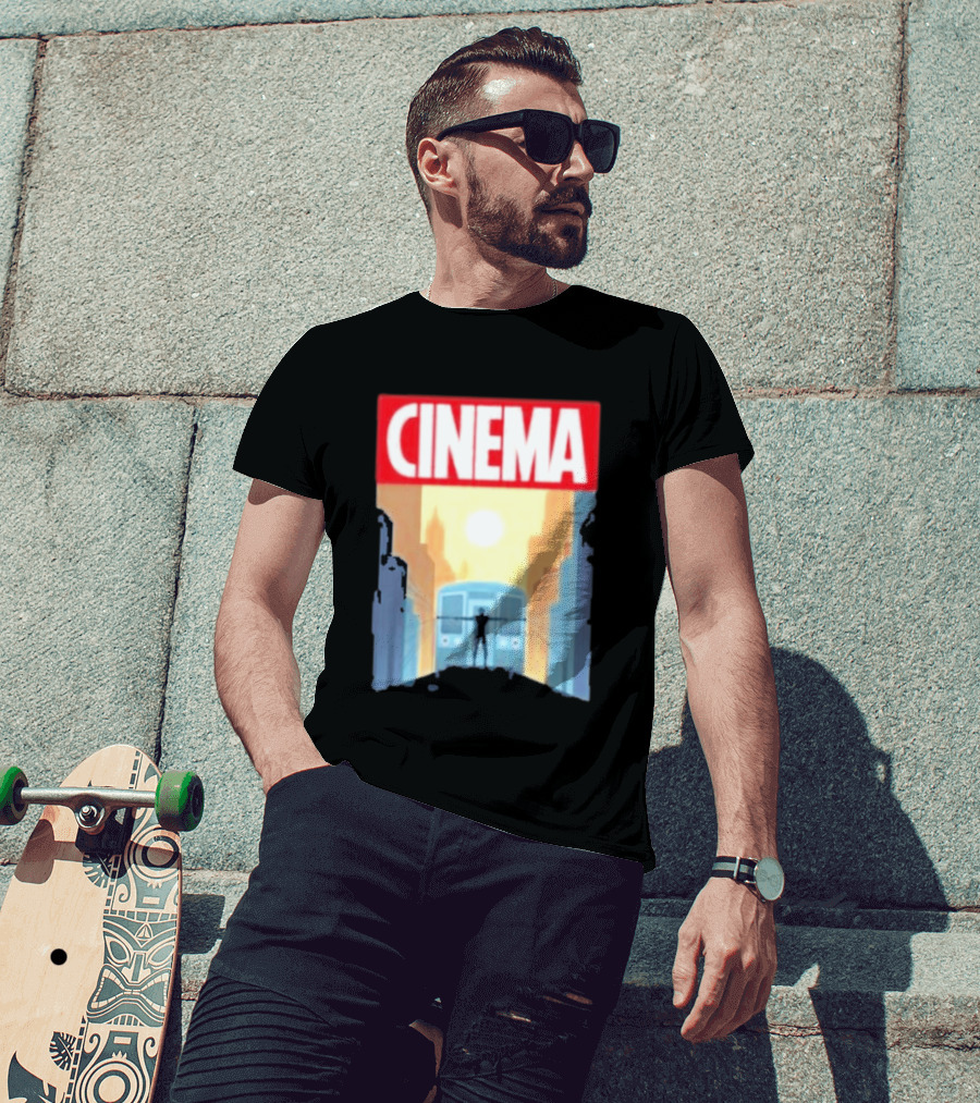 Screencrush Cinema Spidey Subway Sunset Scene T-Shirt