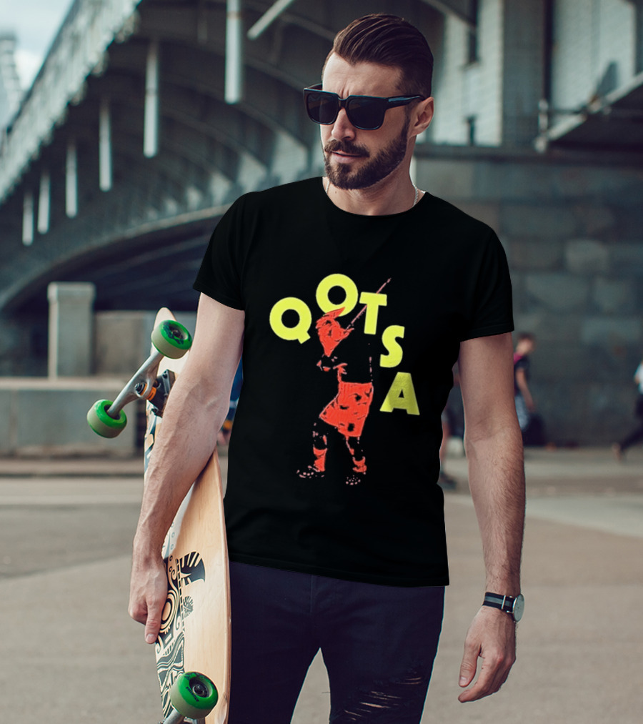 Queens Of The Stone Age QOTSA Executioner Bold Red Yellow T-Shirt
