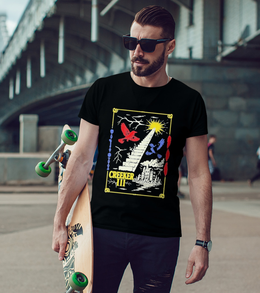 Creeker III Stairway To Sun With Red Bird And Blue Bird T-Shirt