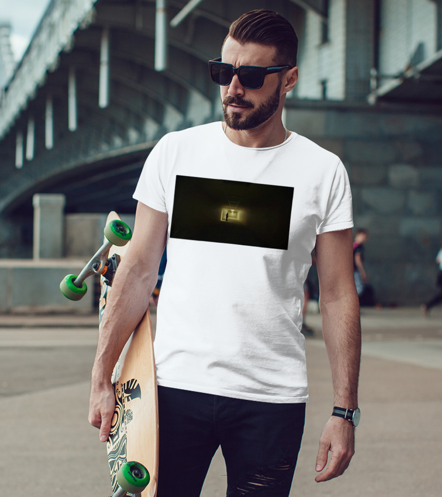 Backrooms Dark Hallway Figure Eerie Aesthetic T-Shirt