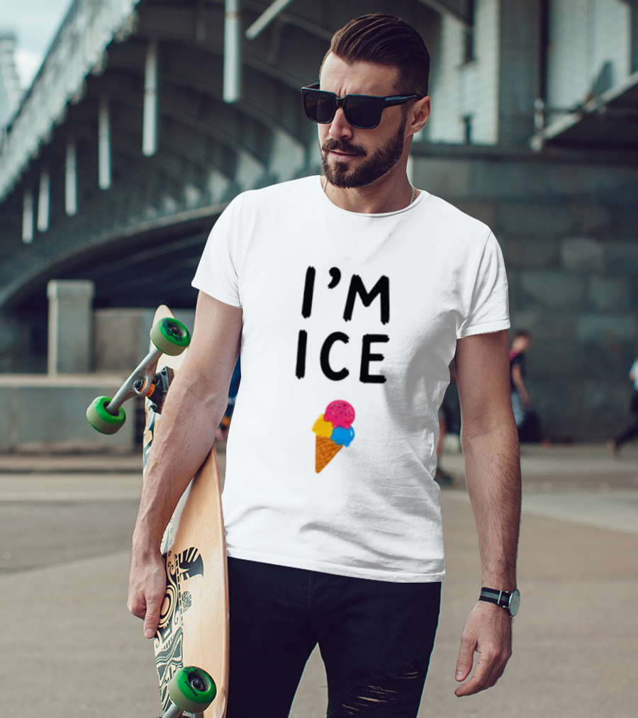 I'm Ice Cream Dessert Fun Colorful Cone T-Shirt
