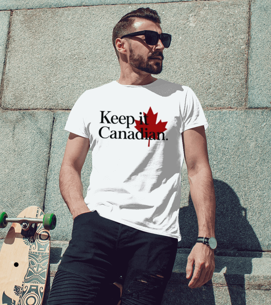Keep It Canadian Maple Leaf Canada Patriotic T-Shirt