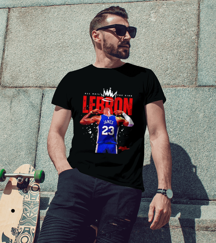 All Hail The King LeBron James 23 Basketball Legend T-Shirt