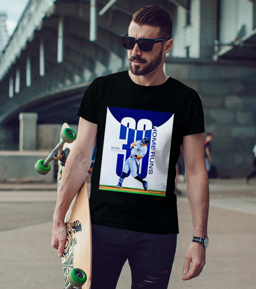 Ben Rice New York Yankees 30 Home Runs Milestone T-Shirt