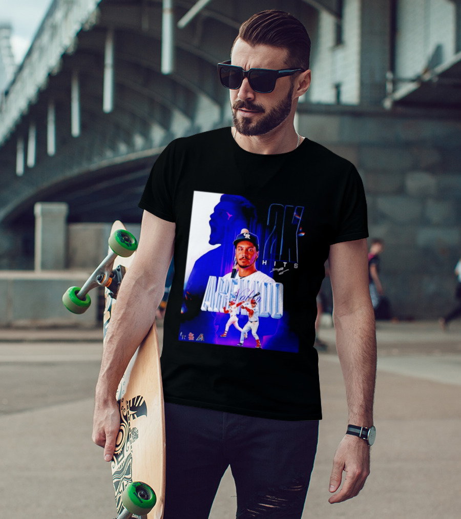Nolan Arenado 2K Hits Retro Baseball Milestone Celebration T-Shirt