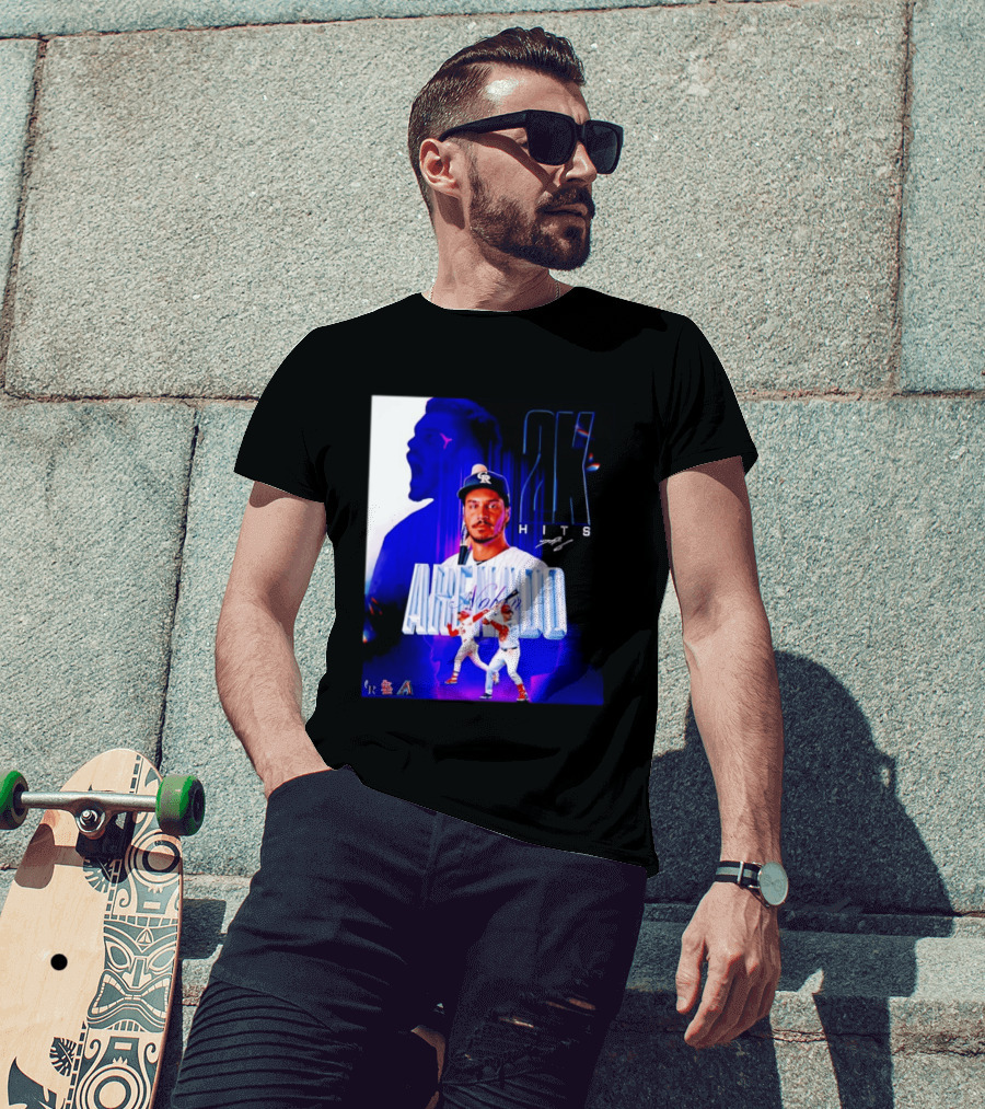 Nolan Arenado 2K Hits Retro Baseball Milestone Celebration T-Shirt