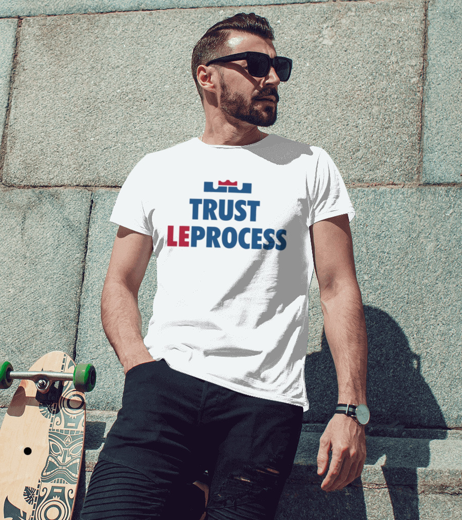 LeBron James Philadelphia 76ers Trust LeProcess Basketball T-Shirt