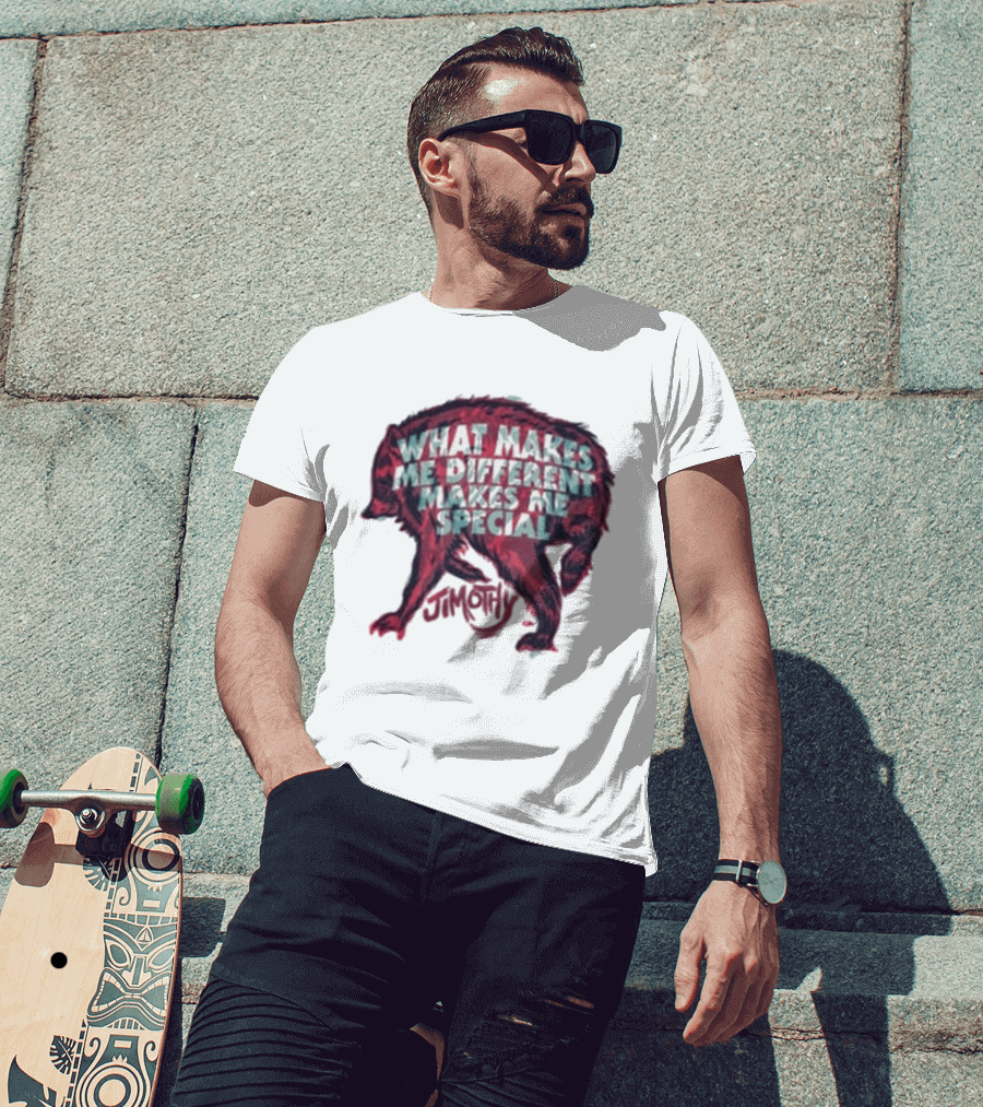 Jimothy What Makes Me Different Makes Me Special Wolf T-Shirt