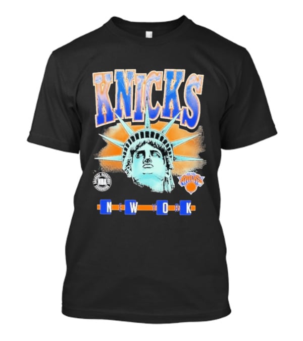 Knicks NBA N W O K Statue Liberty T-Shirt
