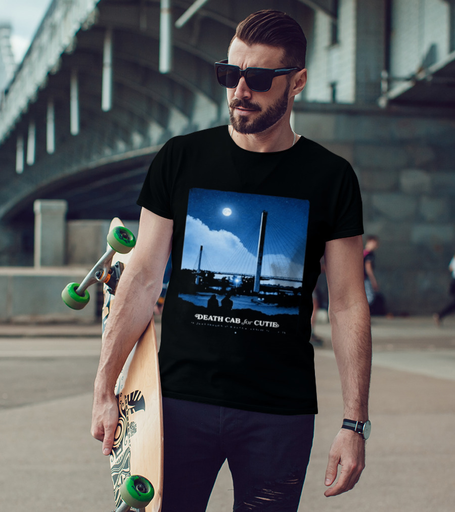 Death Cab For Cutie Council Bluffs IA 2026 Bridge Moonlit T-Shirt