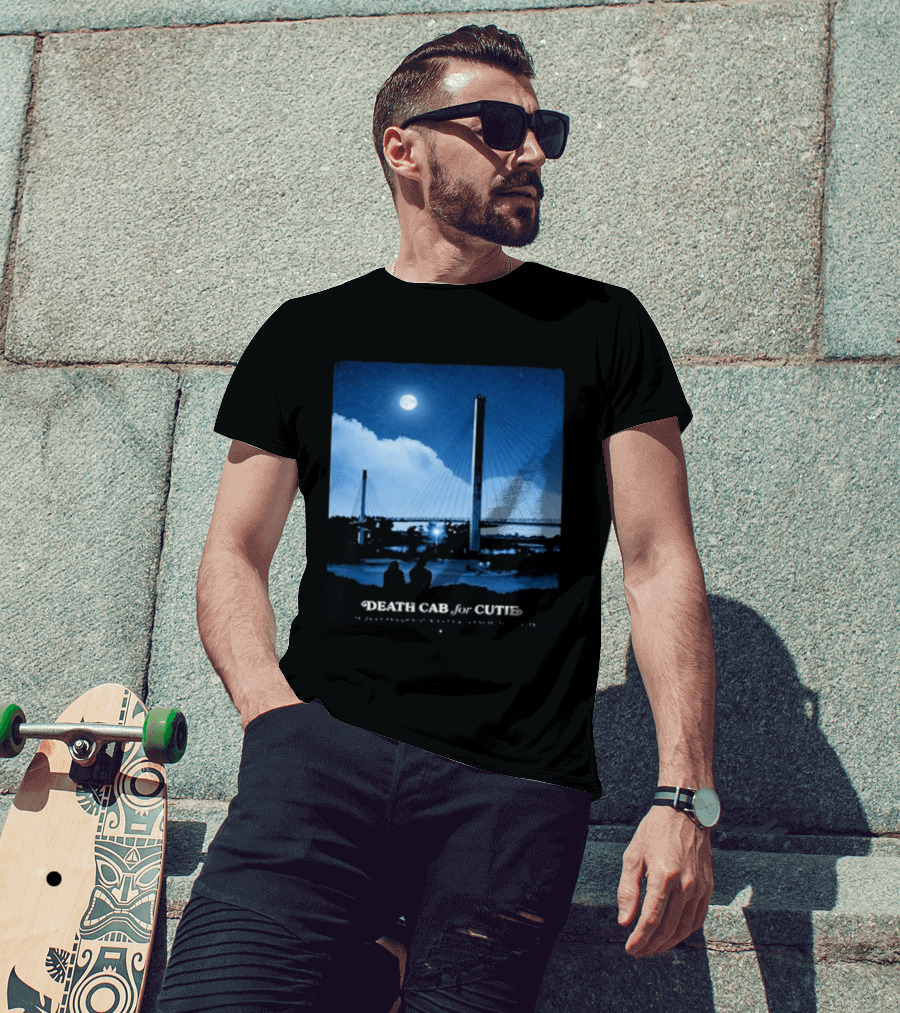 Death Cab For Cutie Council Bluffs IA 2026 Bridge Moonlit T-Shirt