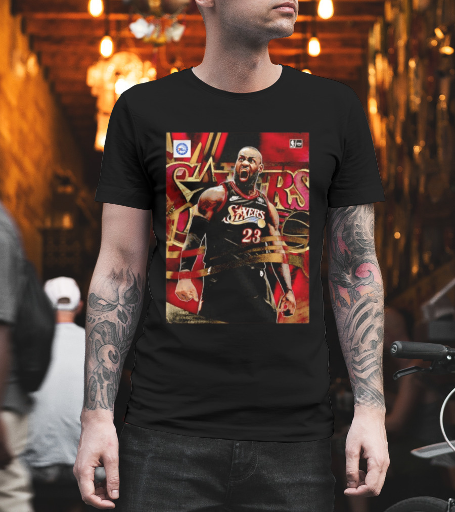 Philadelphia 76ers LeBron James NO.23 NBA Nike NBA League Basketball T-Shirt