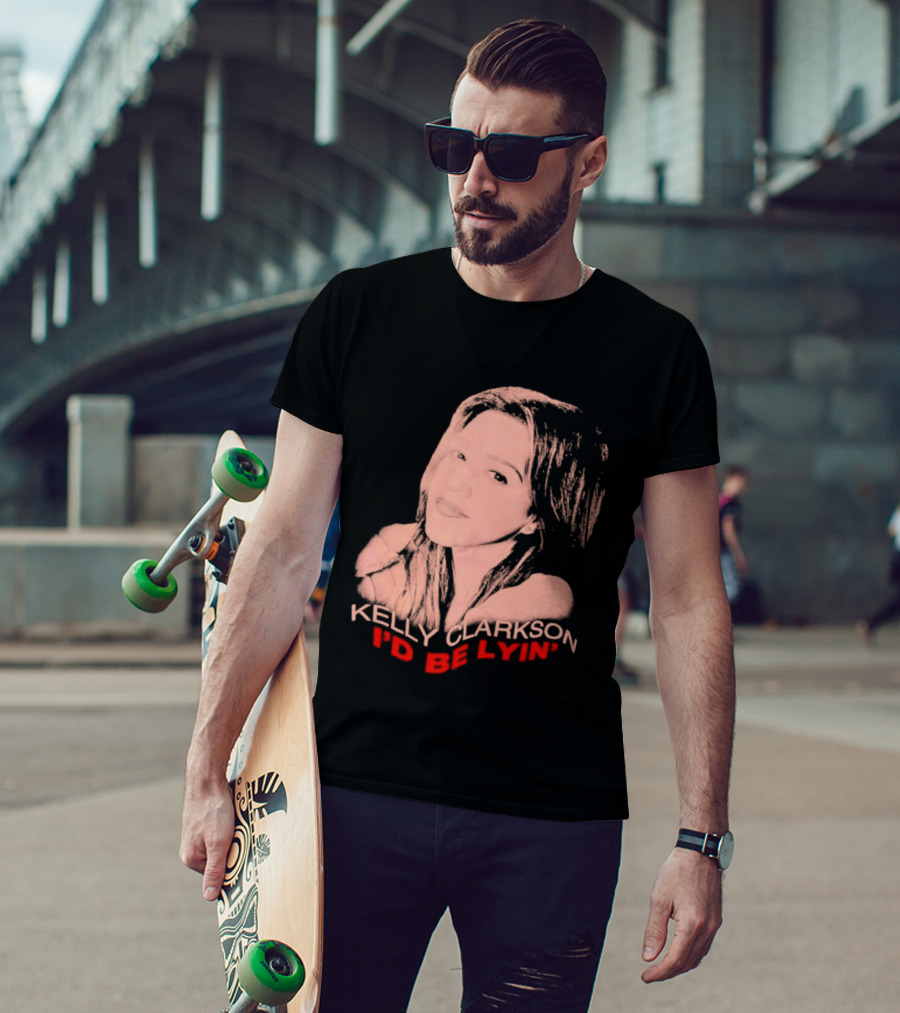 Kelly Clarkson I'd Be Lyin' Sketch Style Fan T-Shirt