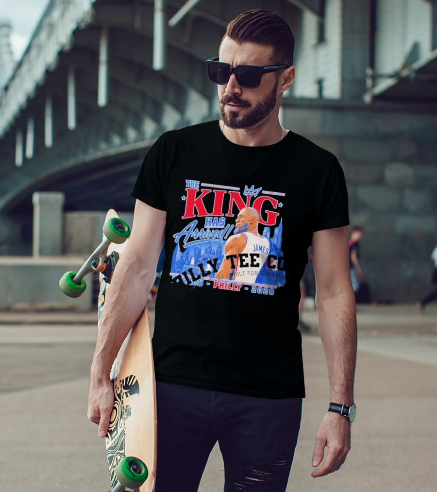 LeBron James The King Has Arrived Philly 2026 Tour T-Shirt