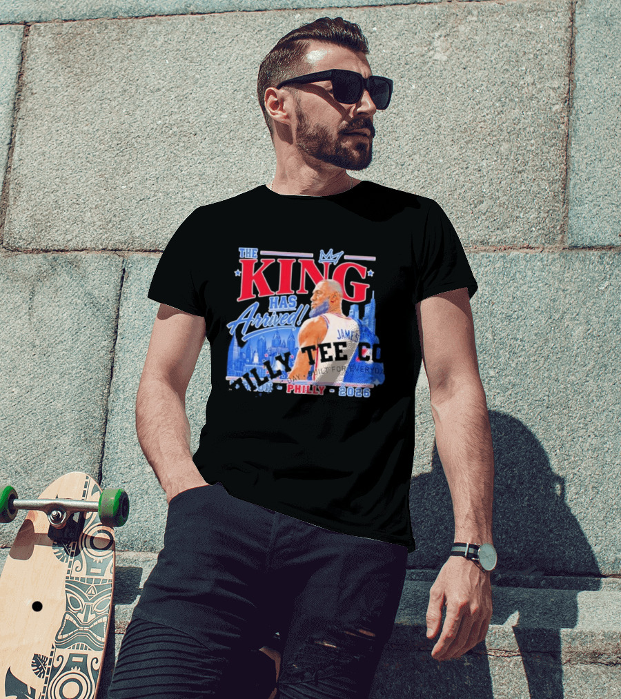 LeBron James The King Has Arrived Philly 2026 Tour T-Shirt