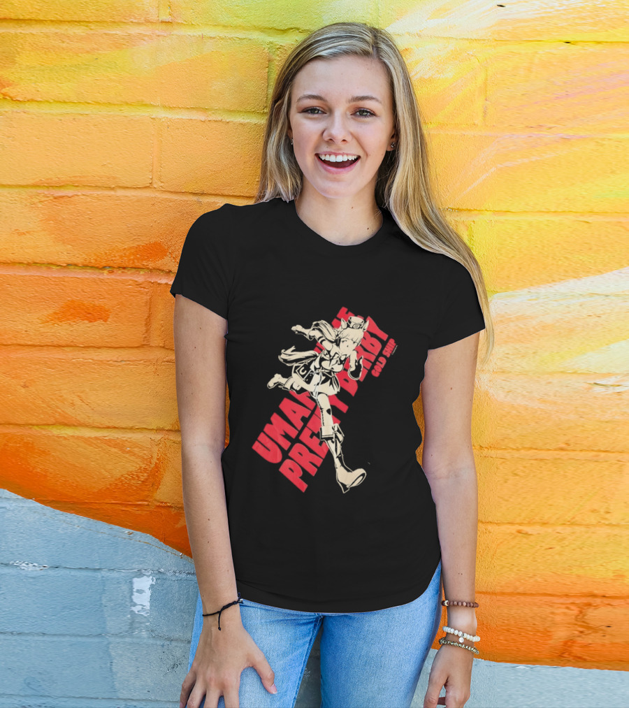 Umamusume Pretty Derby Gold Ship Anime Character Running Pose T-Shirt